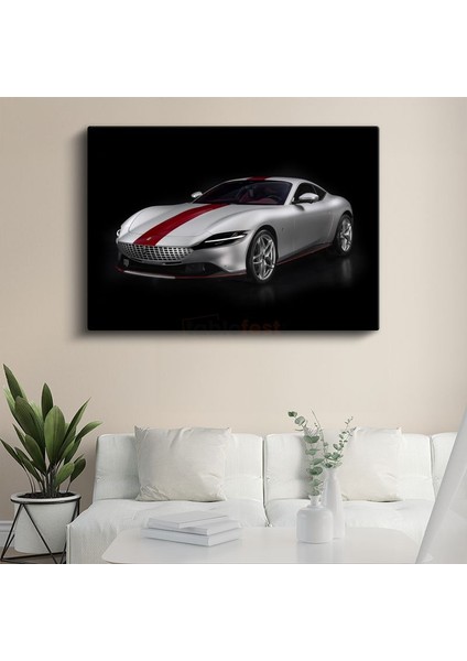 Ferrari Roma - Italyan Tasarım Harikası Lüks Spor Otomobil Kanvas Tablo