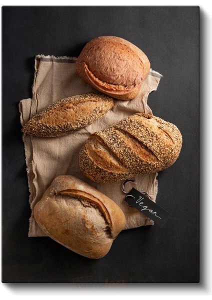 Artisan Ekmekler - El Yapımı Fırın Ürünleri Koleksiyonu Kanvas Tablo fiyatları