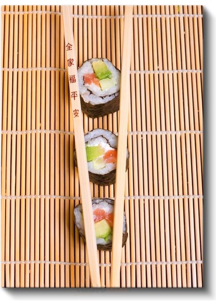 Japon Lezzeti - Sushi Ruloları Kanvas Tablo fiyatları