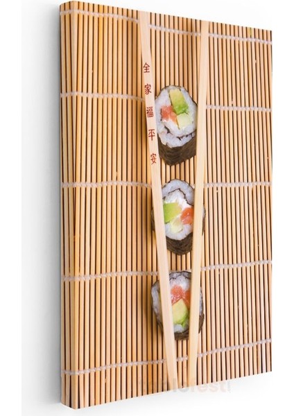 Japon Lezzeti - Sushi Ruloları Kanvas Tablo modelleri