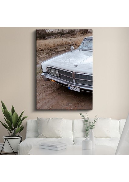 Chrysler Imperial - Klasik Amerikan Otomobili Ön Görünüm Kanvas Tablo