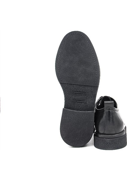 101 6km 4312 Geyik Derisi Erkek Casual Ayakkabı - Siyah