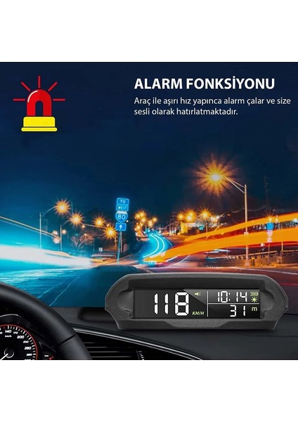 Araç Güneş Enerjili Hız Ölçer S98 Hud Ekranı Evrensel Gps Hız Göstergesi fırsatları
