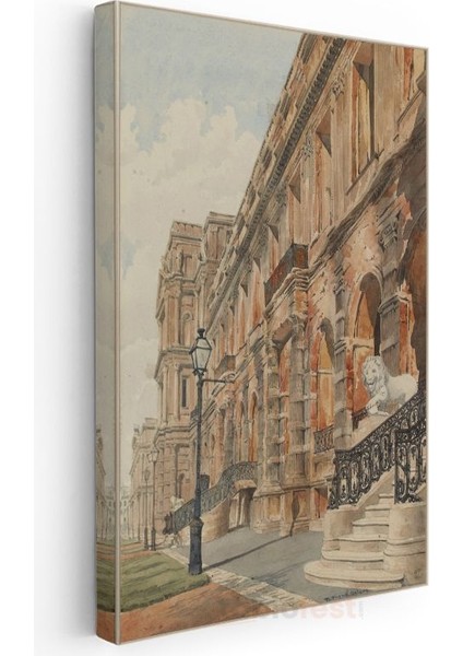 Richard Parkes Bonington - Tarihi Saray Cephesi Kanvas Tablo modelleri