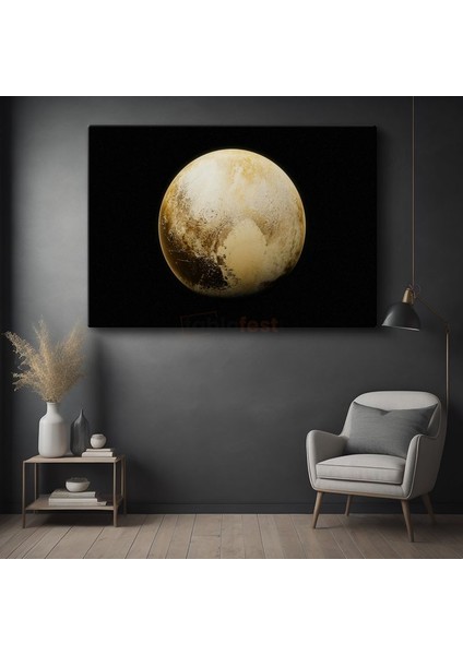 plüton - güneş sisteminin cüce gezegeni kanvas tablo