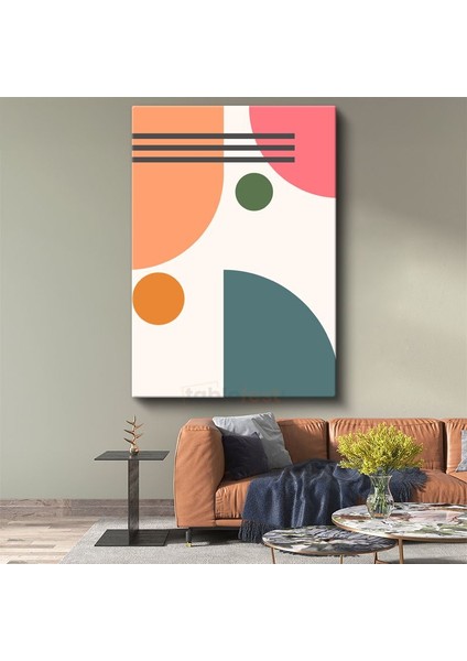 Geometrik Senfoni - Modern Soyut Desen Kanvas Tablo