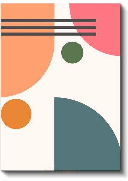Geometrik Senfoni - Modern Soyut Desen Kanvas Tablo fiyatları