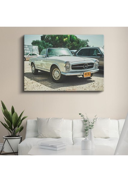 Mercedes-Benz 280SL Pagoda - Klasik Convertible Otomobil Kanvas Tablo