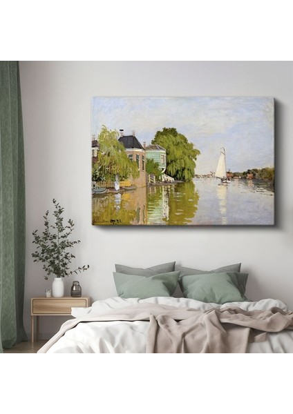 Claude Monet - Zaandam Kanalı Kanvas Tablo