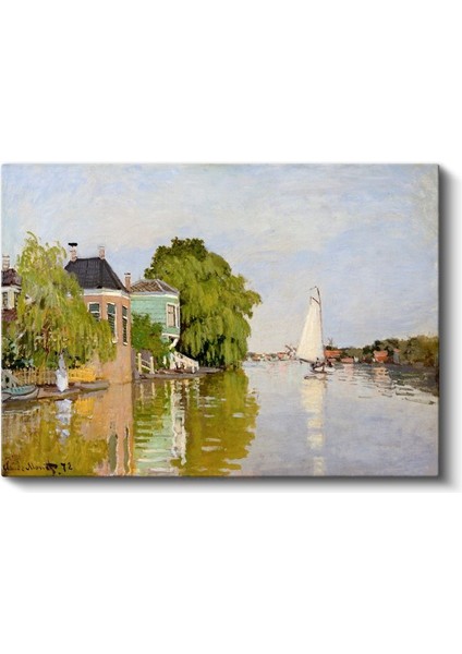 Claude Monet - Zaandam Kanalı Kanvas Tablo fiyatları