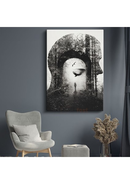Zihin Kapısı - Bilinçaltının Derinliklerinde Yolculuk Kanvas Tablo