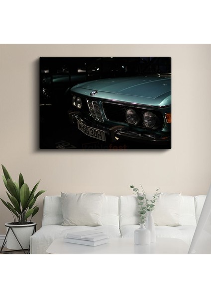 Bmw E9 Ön Görünüm - Klasik Alman Coupe'sinin Zarafeti Kanvas Tablo