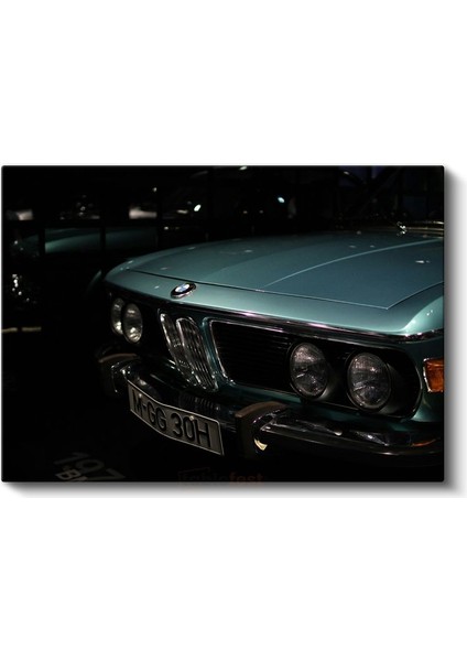 Bmw E9 Ön Görünüm - Klasik Alman Coupe'sinin Zarafeti Kanvas Tablo fiyatları