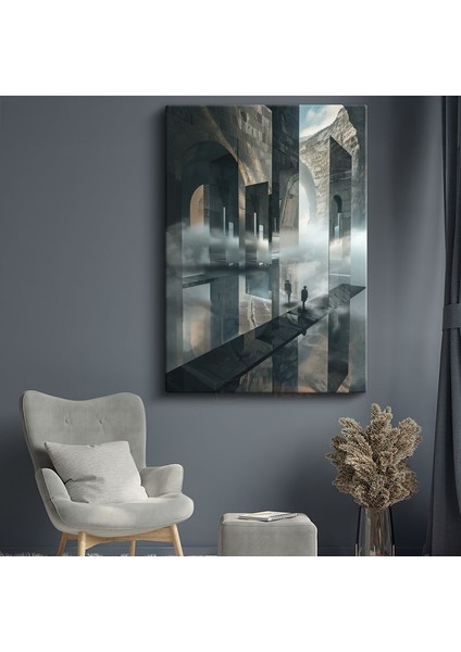 Paralel Mimari - Gerçeküstü Yapıların Gizli Geçitleri Kanvas Tablo
