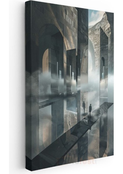 Paralel Mimari - Gerçeküstü Yapıların Gizli Geçitleri Kanvas Tablo modelleri