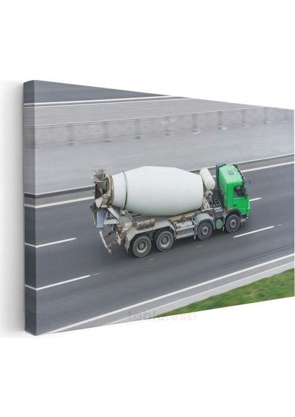 Beton Mikseri Kamyon - Endüstriyel Iş Makinesi Kanvas Tablo modelleri
