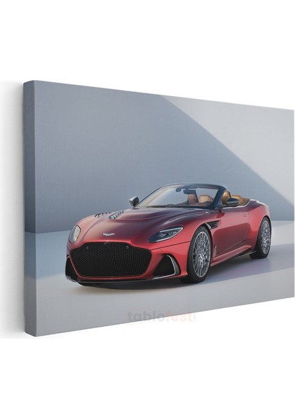 Aston Martin Dbs Superleggera - Kırmızı Lüks Convertible Kanvas Tablo modelleri