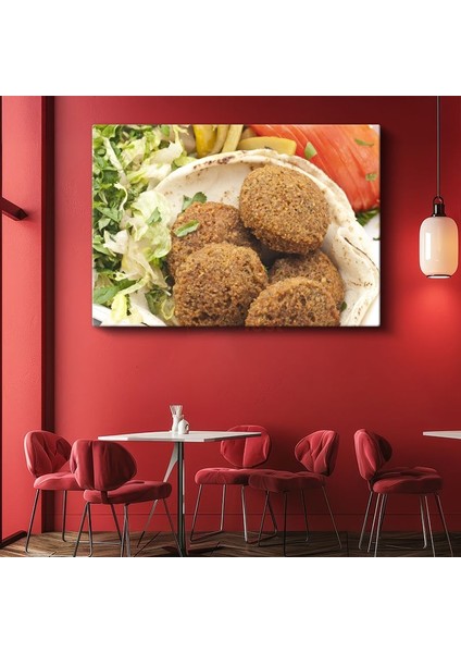 Falafel Tabağı - Nohutlu Ortadoğu Lezzeti Kanvas Tablo