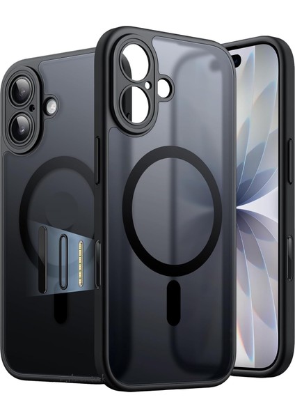 Apple iPhone 17 Kılıf Mat Magsafe Şarj Özellikli Darbe Önleyici Hassas Buton Lansman Renkli Yumuşak Kenarlı Kapak