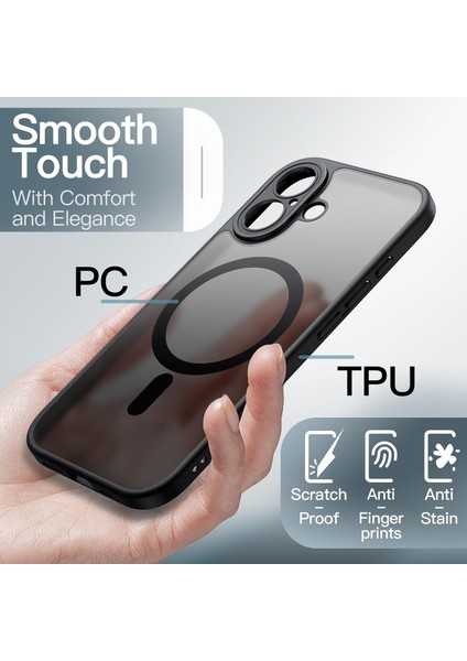 Apple iPhone 17 Kılıf Mat Magsafe Şarj Özellikli Darbe Önleyici Hassas Buton Lansman Renkli Yumuşak Kenarlı Kapak fiyatları