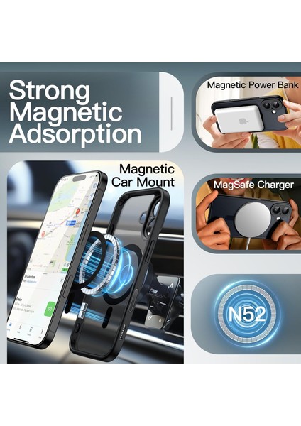 Apple iPhone 17 Kılıf Mat Magsafe Şarj Özellikli Darbe Önleyici Hassas Buton Lansman Renkli Yumuşak Kenarlı Kapak fırsatları