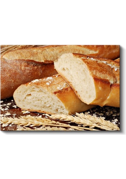 Geleneksel Baget Ekmek - Altın Kabuğu ve Yumuşak Içiyle Fırın Ürünü Kanvas Tablo fiyatları
