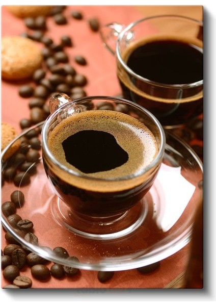 Espresso Keyfi - Taze Çekilmiş Kahve Çekirdekleri Kanvas Tablo fiyatları