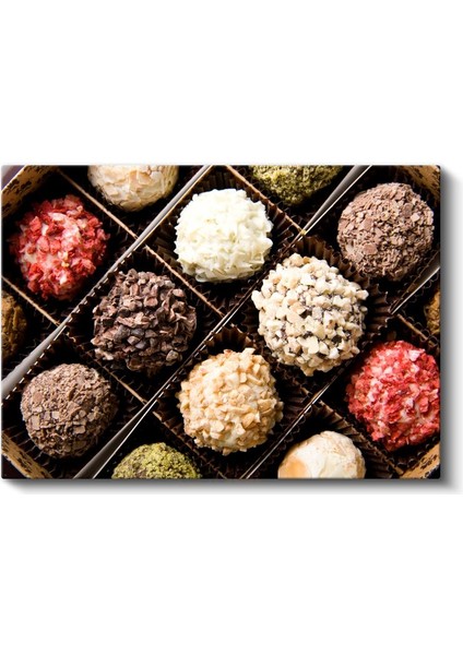 El Yapımı Çikolatalar - Özel Koleksiyon Tatlı Lezzet Kanvas Tablo fiyatları