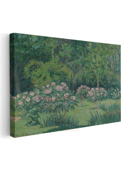 Blanche Hoschedé-Monet - Gül Bahçesi Kanvas Tablo modelleri