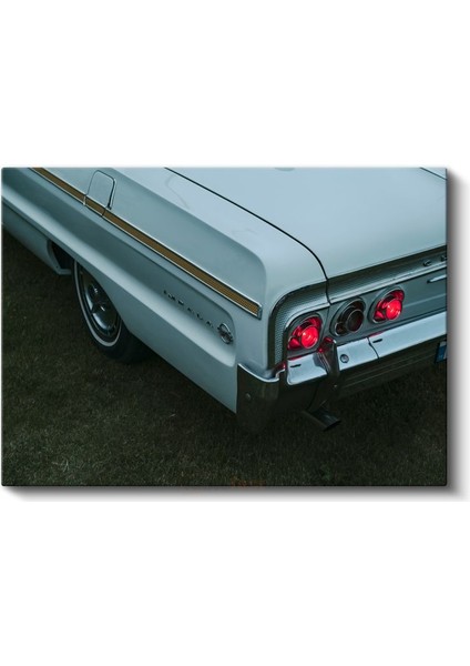 Chevrolet Impala - Klasik Amerikan Arabası Arka Detay Kanvas Tablo fiyatları