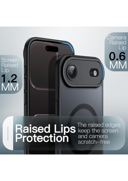 Apple iPhone 17 Air Kılıf Mat Magsafe Şarj Özellikli Darbe Önleyici Hassas Buton Lansman Renkli Yumuşak Kenarlı Kapak modelleri