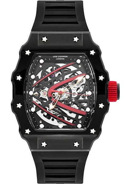 LC07980.651 Erkek Kol Saati | 45 mm Siyah Iskelet Kadran, Otomatik Mekanizma, Sportif Tasarım