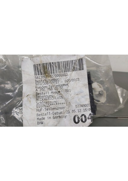 Bagaj Kilidi fiyatları