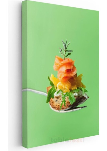 Gourmet Kanape - Rengarenk Malzemelerle Hazırlanmış Atıştırmalık Kanvas Tablo modelleri