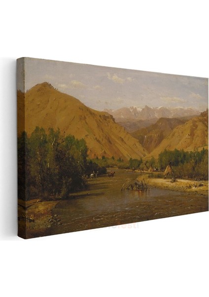 Thomas Moran - Batı Vadisi Kanvas Tablo modelleri