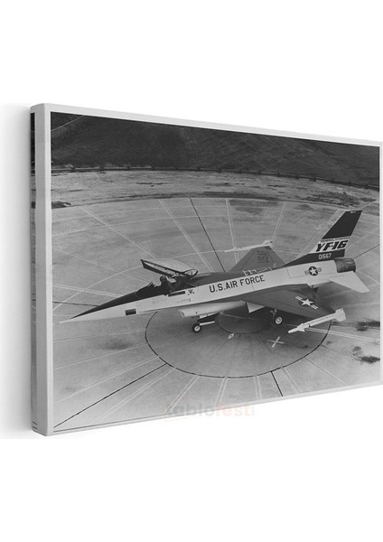 F-16 Savaş Uçağı - Klasik Amerikan Askeri Jet Kanvas Tablo modelleri