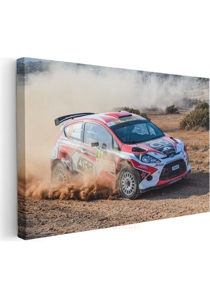 Ford Fiesta Wrc - Toprak Zeminde Ralli Heyecanı Kanvas Tablo modelleri