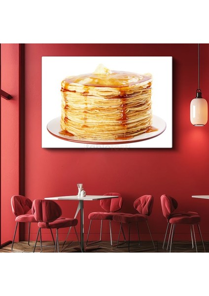 Krep Yığını - Ballı Tatlı Katmanlar Kanvas Tablo