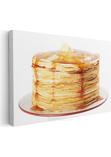 Krep Yığını - Ballı Tatlı Katmanlar Kanvas Tablo modelleri