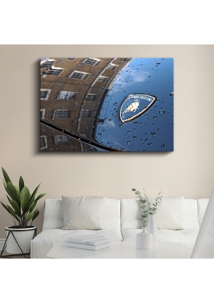 Lamborghini Amblem - Italyan Süper Otomobil Logosu Kanvas Tablo