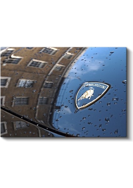 Lamborghini Amblem - Italyan Süper Otomobil Logosu Kanvas Tablo fiyatları