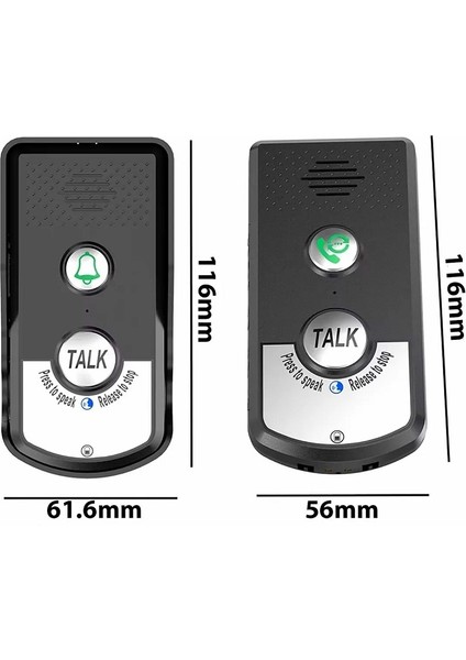 Telsiz Uzun Menzilli Kablosuz Kapı Zili Ünitesi Su Geçirmez Interkom Elektronik Kablosuz 2 Yönlü Ses Iletimi fiyatları