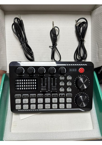 Stüdyo Ses Mikseri Şarjlı Dj Canlı Yayın Kondenser Mikrofon Bağlantısı F998 Bluetooth Bağlantısı