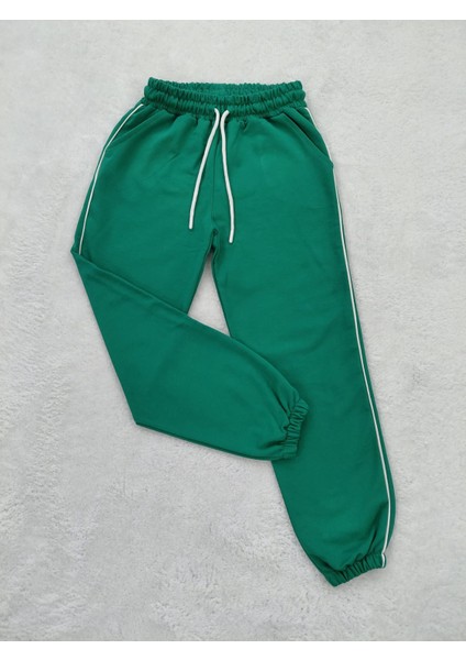 Yüksek Kalite Beli Bağcıklı Pamuklu Koyu Yeşil Erkek Çocuk Eşofman Altı fırsatları