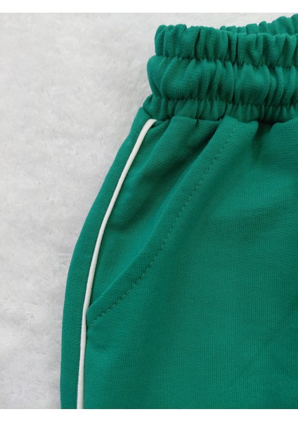 Yüksek Kalite Beli Bağcıklı Pamuklu Koyu Yeşil Erkek Çocuk Eşofman Altı indirimleri