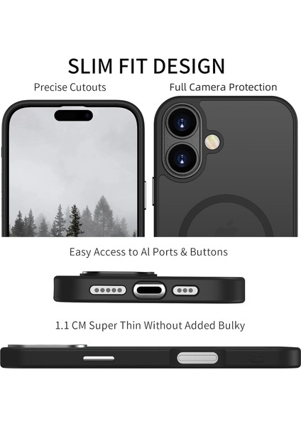 Apple iPhone 17 Kılıf Tam Kamera Korumalı Mat Magsafe Wireless Şarj Destekli Renkli Hassas Butonlu Kapak fiyatları