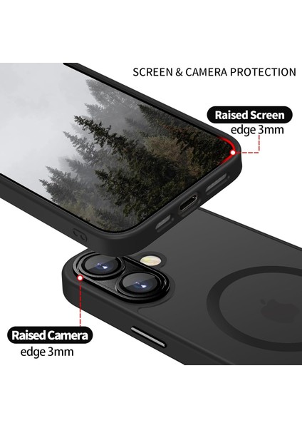 Apple iPhone 17 Kılıf Tam Kamera Korumalı Mat Magsafe Wireless Şarj Destekli Renkli Hassas Butonlu Kapak fırsatları