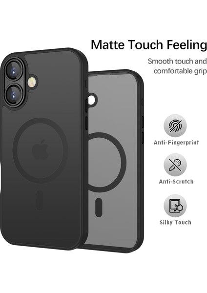 Apple iPhone 17 Kılıf Tam Kamera Korumalı Mat Magsafe Wireless Şarj Destekli Renkli Hassas Butonlu Kapak indirimleri