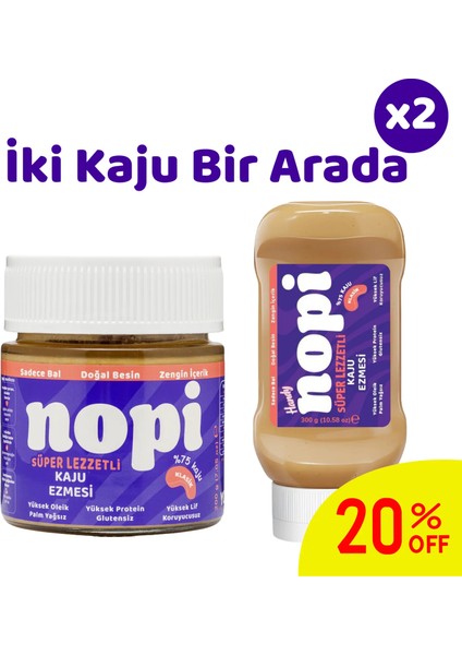 Nopi Ikili Set - Klasik Kaju 200G & Handy Kaju Ezmesi 300G
