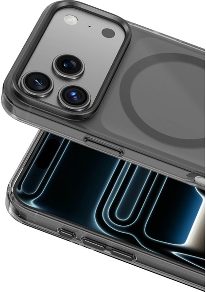 iPhone 17 Pro Max ile Uyumlu Crystal Clear Magclick Premium Yüksek Kalite Koruyucu Kılıf – Darbe Emici Köşe Tasarımı, Sararma Karşıtı Şeffaf Kapak, Ince ve Hafif